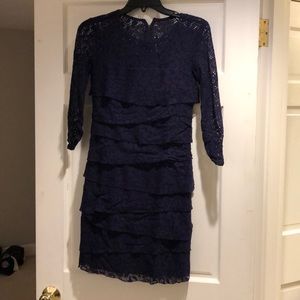 Navy lace dress